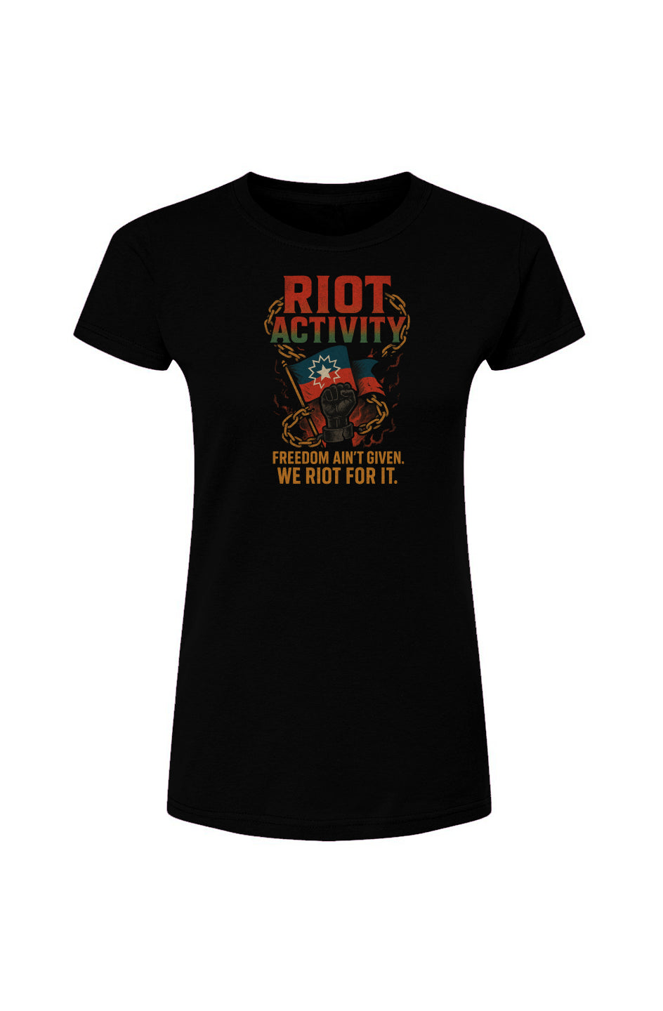 Juneteenth Front and Back Womens Fine Jersey T-Shirt