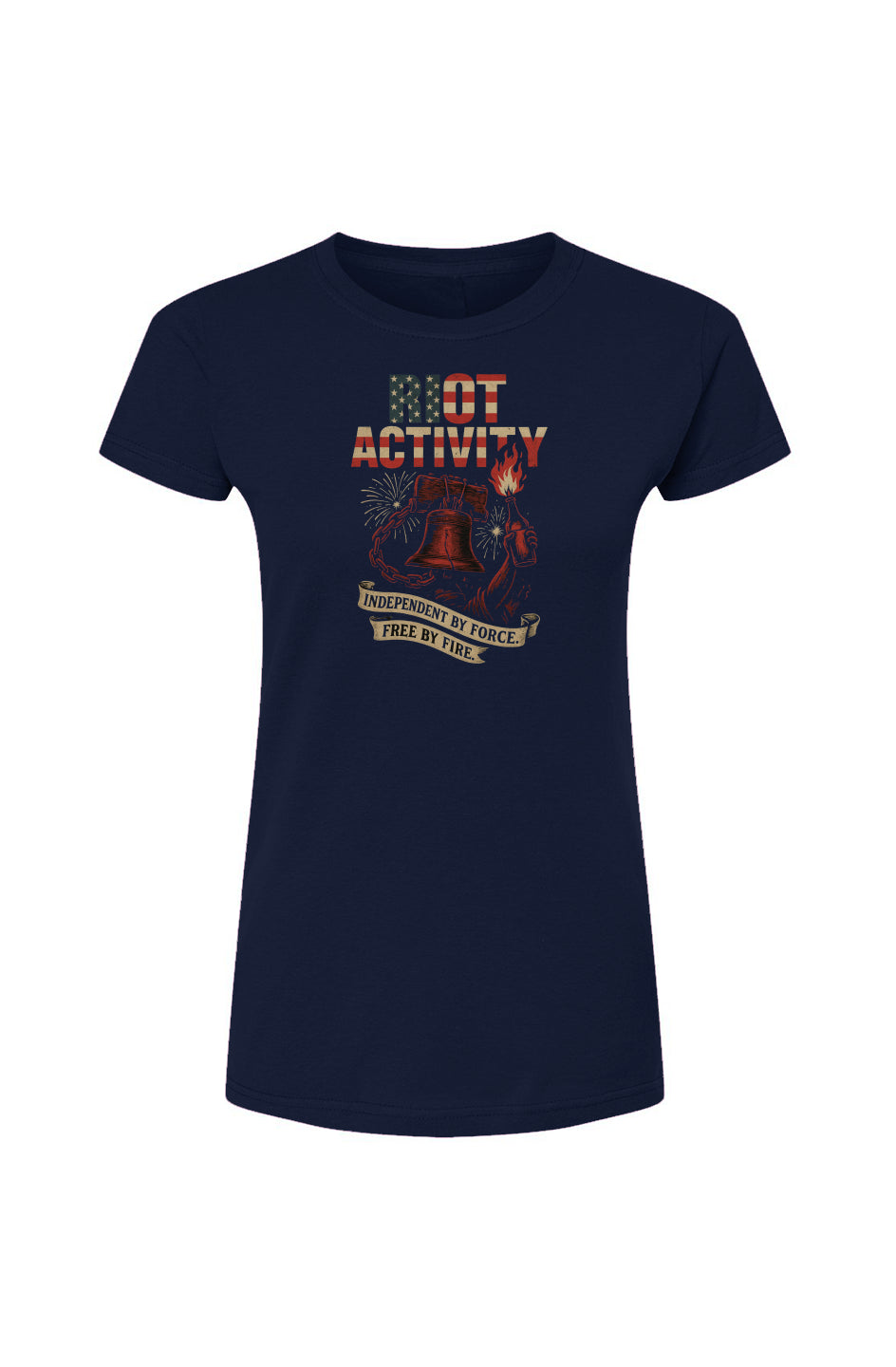 July 4th Womens Fine Jersey T-Shirt