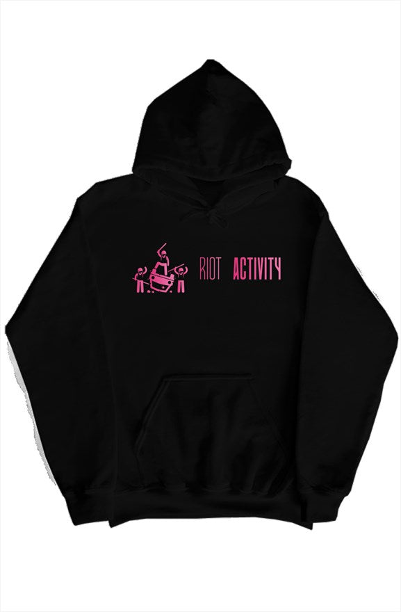 Riot Activity Logo Lined Hoodie (Pink)