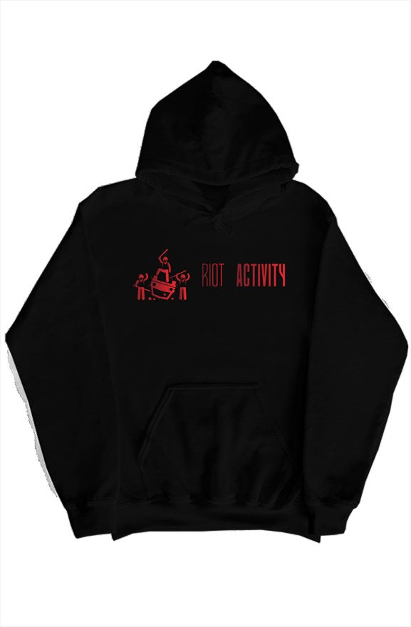 Riot Activity Logo Lined Hoodie (Red)