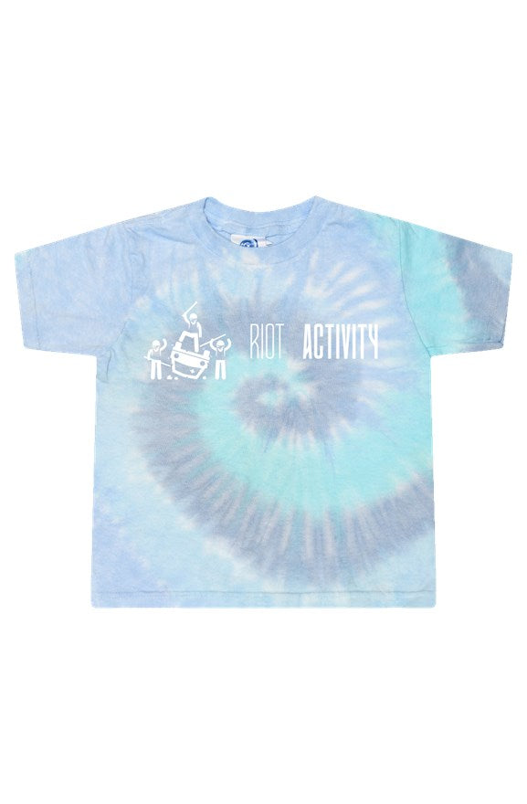 Riot Activity Tie-Dye Lagoon Ladies' Cropped T-Shirt