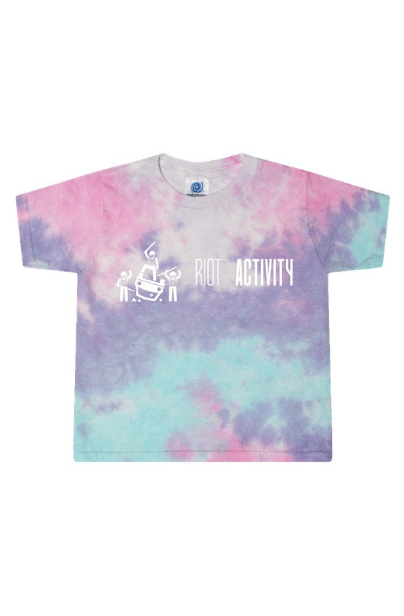 Riot Activity Tie-Dye Cotton Candy Ladies' Cropped T-Shirt