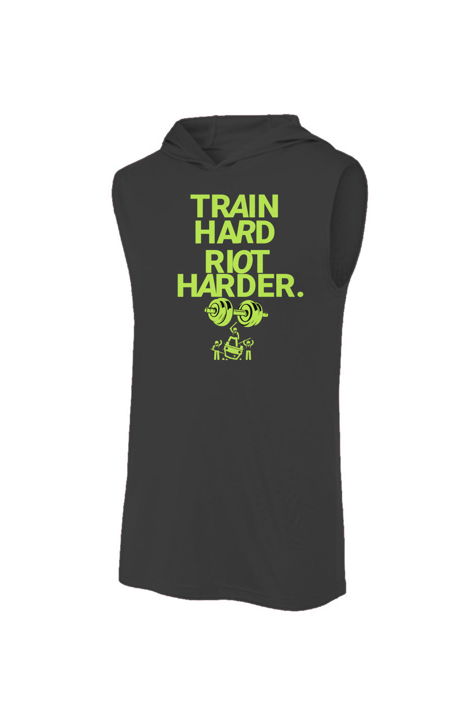 Riot Activity Train Harder Sport-Tek Sleeveless Hoodie